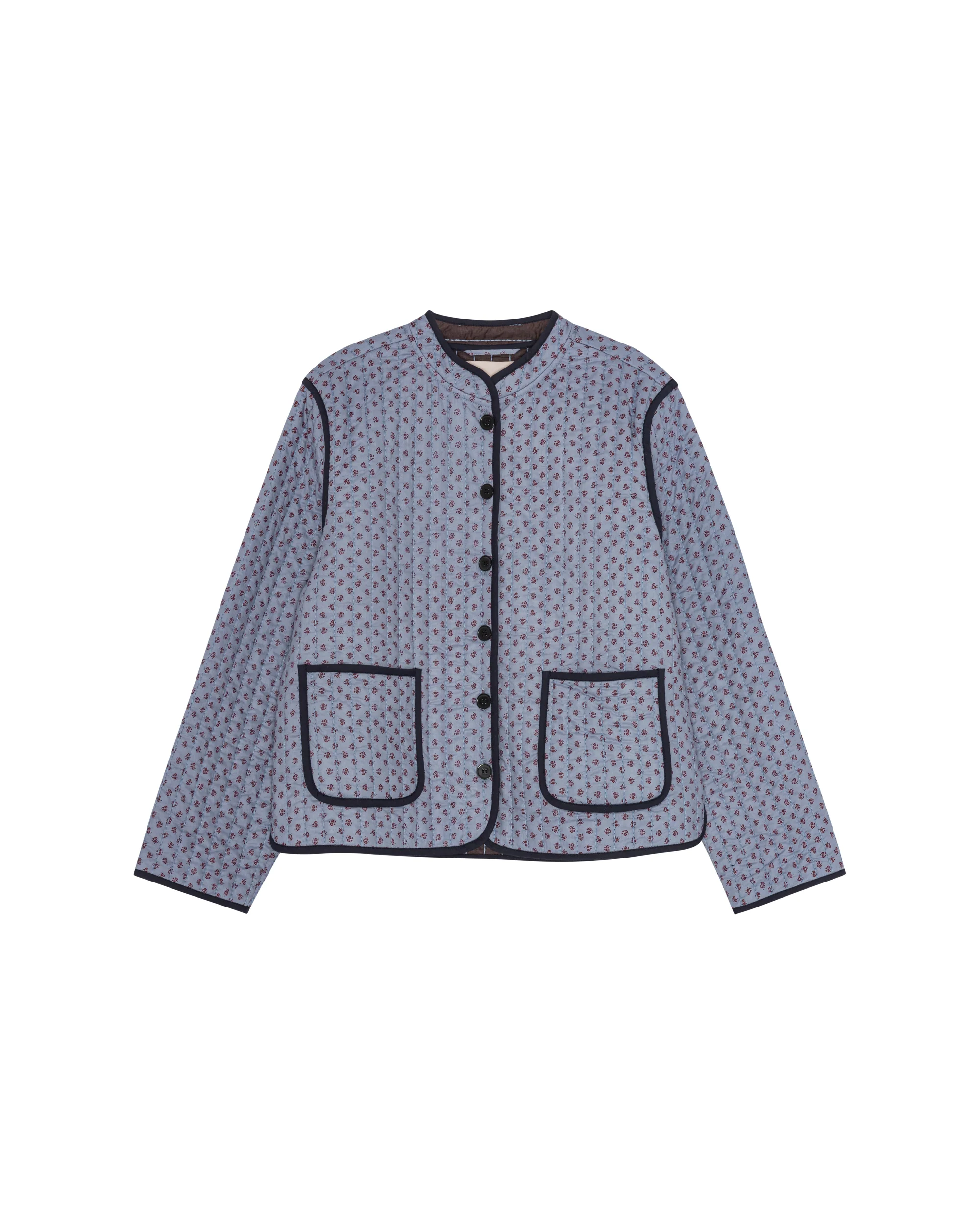 ASTRID QUILTED CHINA JACKET - SAPPHIRE - Image 3